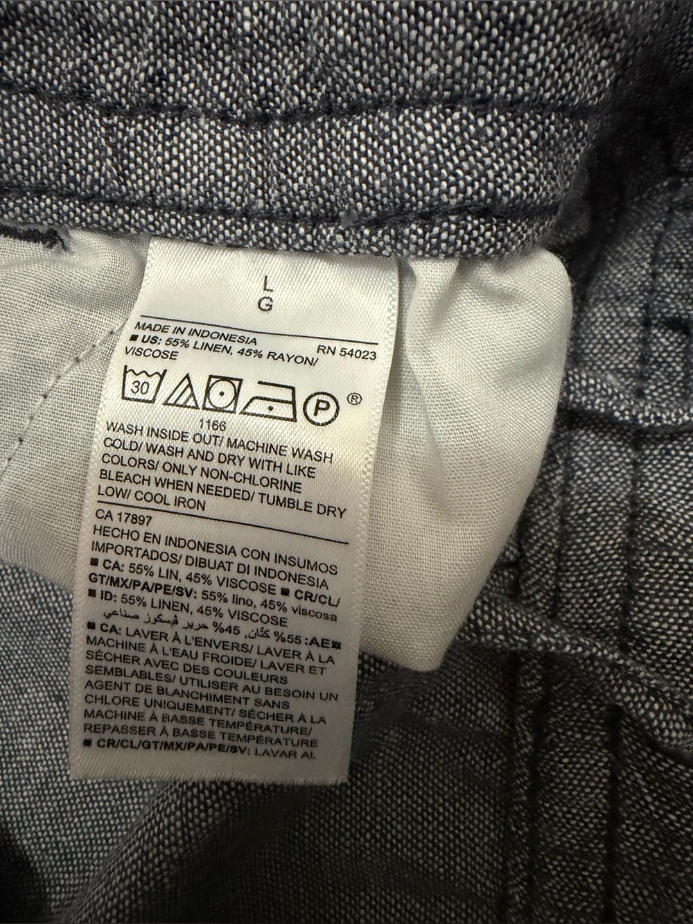 Old Navy NWT High-Waisted Linen-Blend Wide-Leg Pants Large - Picture 7 of 8